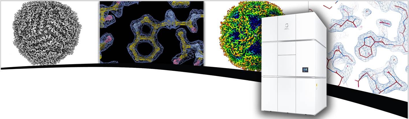 cryo-electron microscopy images and microscope